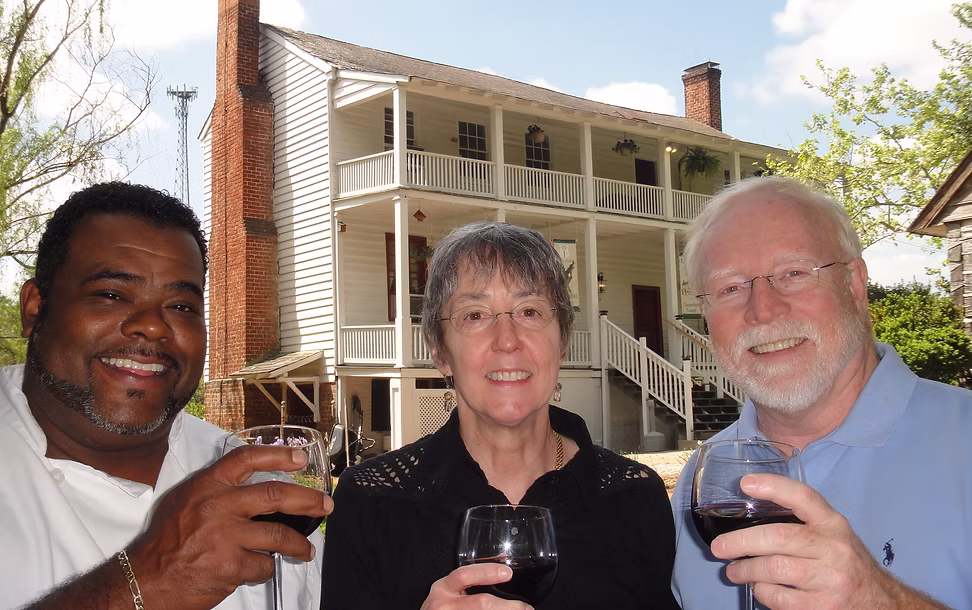 Executive Chef Raymond Allen with your hosts, Sue and Rick Young